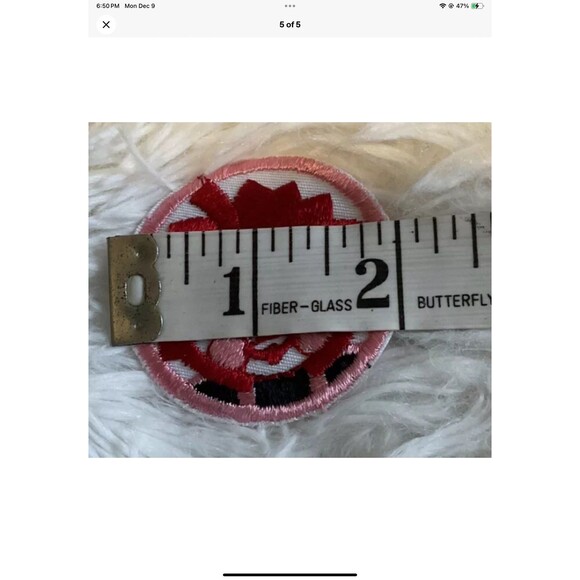 Raggedy Ann & Andy Sew On Embroidered Round Patch Vintage Set Of 2 - Picture 5 of 5